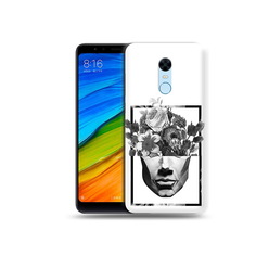Чехол MyPads Tocco для Xiaomi Redmi 5 Plus черно белая ваза в абстракции (PT94743.327.678)
