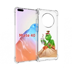 Чехол MyPads Tocco для Huawei Mate 40 Гринч-в-платье