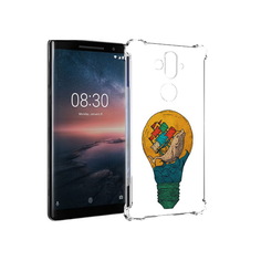 Чехол MyPads Tocco для Nokia 8 Sirocco кит в лампочке с парусами (PT101581.91.387)
