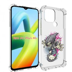 Чехол MyPads нарисованный скелет на скейт борде для Xiaomi Redmi A1 Plus +