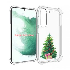 Чехол MyPads Елка новогодняя с подарками акварель для Samsung Galaxy S23 Plus +