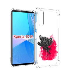 Чехол MyPads медведь в дымке для Sony Xperia 10 IV (10-4)