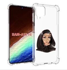 Чехол MyPads девушка-в-золотой-маске для Samsung Galaxy A12 (SM-A125F) 2020/21