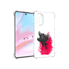 Чехол MyPads медведь в дымке для Huawei Nova 8 (ANG-LX1)