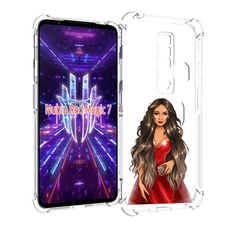 Чехол MyPads девушка-в-вечернем-платье женский для ZTE Nubia Red Magic 7