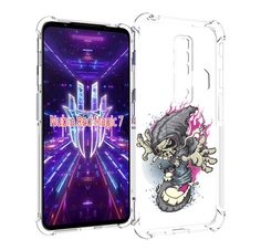 Чехол MyPads нарисованный скелет на скейт борде для ZTE Nubia Red Magic 7