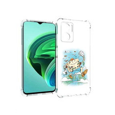 Чехол MyPads Счастливый чемодан для Xiaomi Redmi Note 11E 5G/Redmi 11 Prime 5G