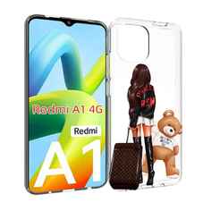Чехол MyPads девушка-с-модным-чемоданом женский для Xiaomi Redmi A1