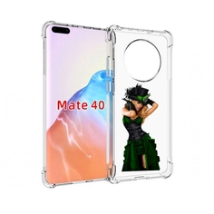 Чехол MyPads Tocco для Huawei Mate 40 девушка-в-модном-длинном-платье женский
