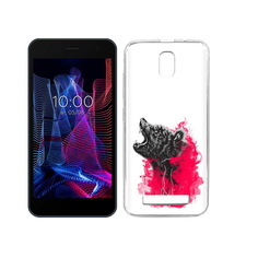 Чехол MyPads Tocco для BQ 5047L Like медведь в дымке