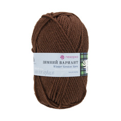 Пряжа Пехорка Зимний вариант 100г, 100м (шерсть, акрил) 416 светло-коричневый, 10 мотков