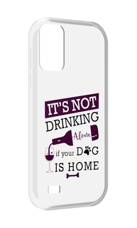 Чехол MyPads не-пей-один-дома для Oukitel C31