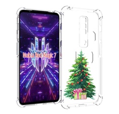 Чехол MyPads Елка новогодняя с подарками акварель для ZTE Nubia Red Magic 7