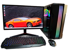 Настольный компьютер Компьютерс i7/HD-7850/16GB/SSD-128/HDD-500/Монитор-24" черный (КК90)