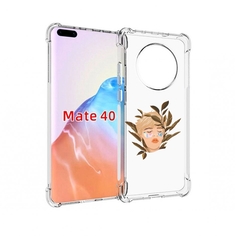 Чехол MyPads Tocco для Huawei Mate 40 лицо-с-патчами