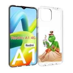 Чехол MyPads Гринч-в-платье для Xiaomi Redmi A1