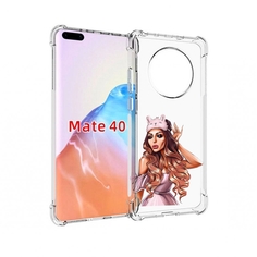 Чехол MyPads Tocco для Huawei Mate 40 девушка-с-маской-для-сна женский