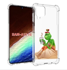 Чехол MyPads Гринч-в-платье для Samsung Galaxy A12 (SM-A125F) 2020/21/A12 Nacho SM-A127F