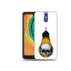 Чехол MyPads Tocco для Doogee BL7000 череп в лампочке