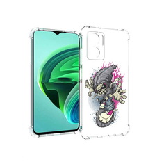 Чехол MyPads нарисованный скелет на скейт борде для Xiaomi Redmi Note 11E 5G