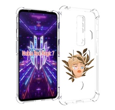 Чехол MyPads лицо-с-патчами для ZTE Nubia Red Magic 7