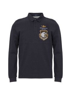 Лонгслив мужской Aeronautica Militare PO1667P308 синий 52 RU