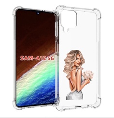 Чехол MyPads Роскошное-платье женский для Samsung Galaxy A12 (SM-A125F) 2020/21