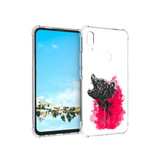 Чехол MyPads Tocco для Huawei P Smart Z медведь в дымке