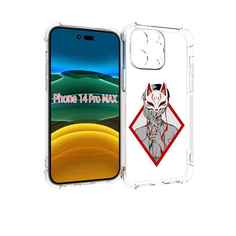 Чехол MyPads девушка в маске япония для iPhone 14 Pro Max