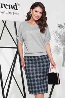 Костюм женский DSTrend Уникальный дуэт синий 46 RU