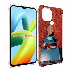 Чехол MyPads машина мчится с дымком для Xiaomi Redmi A1 Plus +