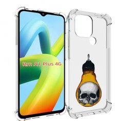 Чехол MyPads череп в лампочке для Xiaomi Redmi A1 Plus +