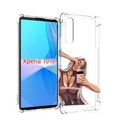 Чехол MyPads девушка-в-прозрачной-одежде для Sony Xperia 10 IV (10-4)