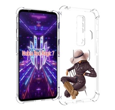 Чехол MyPads загадочная-девушка-в-костюме женский для ZTE Nubia Red Magic 7