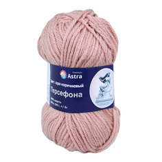 Пряжа Astra Premium Персефона, 100г, 100м (100% шерсть) (04 серо-коричневый), 3 мотка