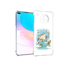 Чехол задняя-панель-накладка-бампер MyPads Счастливый чемодан для Huawei Nova 8i