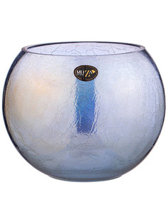 Ваза для цветов декоративная Cracle Blue 18x16 см 380-639 Муза