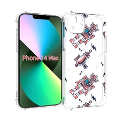 Чехол MyPads -роботы для iPhone 14 Plus (6.7)