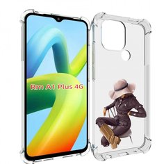 Чехол MyPads загадочная-девушка-в-костюме женский для Xiaomi Redmi A1 Plus +