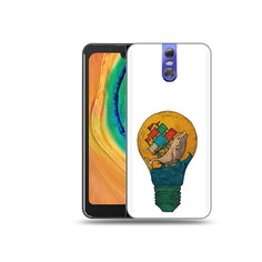 Чехол MyPads Tocco для Doogee BL7000 кит в лампочке с парусами