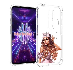 Чехол MyPads девушка-с-маской-для-сна женский для ZTE Nubia Red Magic 7