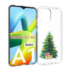 Чехол MyPads Елка новогодняя с подарками акварель для Xiaomi Redmi A1