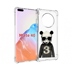 Чехол MyPads Tocco для Huawei Mate 40 Панда-в-костюме