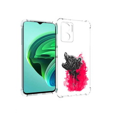Чехол MyPads медведь в дымке для Xiaomi Redmi Note 11E 5G/Redmi 11 Prime 5G