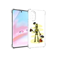 Чехол MyPads прикольный робот для Huawei Nova 8 (ANG-LX1)