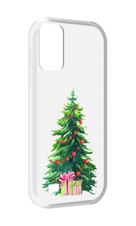 Чехол MyPads Елка новогодняя с подарками акварель для Oukitel C31