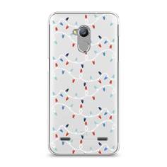 Чехол на ZTE Blade V7 Lite "Разноцветная гирлянда" Case Place