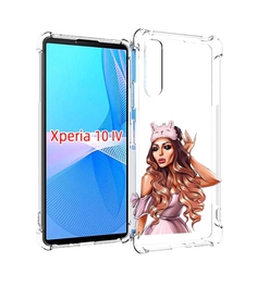 Чехол MyPads девушка-с-маской-для-сна женский для Sony Xperia 10 IV (10-4)