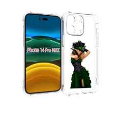 Чехол MyPads девушка-в-модном-длинном-платье женский для iPhone 14 Pro Max
