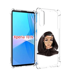 Чехол MyPads девушка-в-золотой-маске для Sony Xperia 10 IV (10-4)